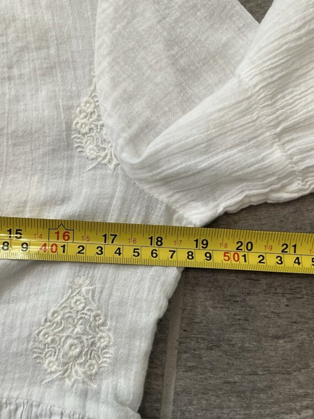 Anthropologie Women’s Eloise Top Size Medium White Pink Boho Babydoll Feminine - Picture 6 of 7